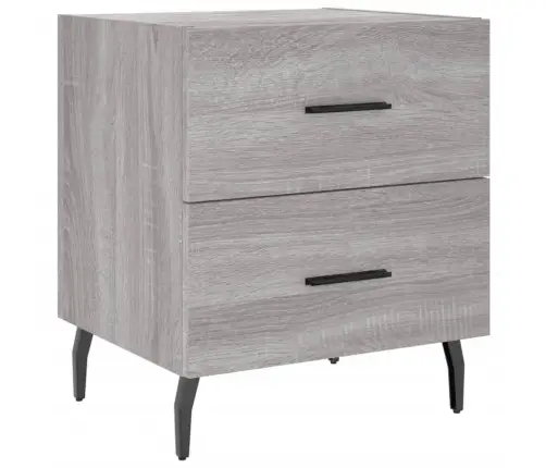 Naktinė Spintelė, Pilka Ąžuolo, 40X35X47,5cm Apdirbta Mediena