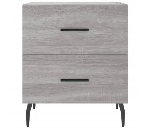 Naktinė Spintelė, Pilka Ąžuolo, 40X35X47,5cm Apdirbta Mediena