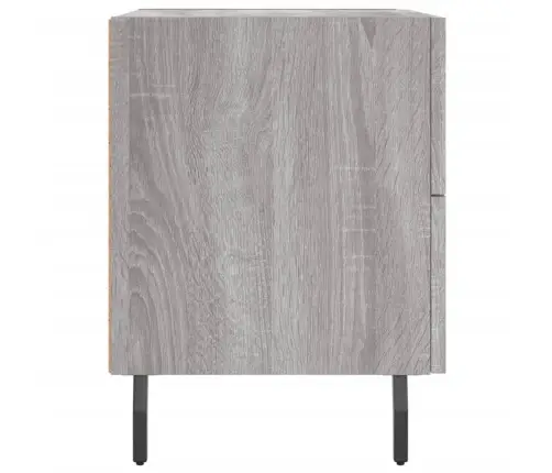 Naktinė Spintelė, Pilka Ąžuolo, 40X35X47,5cm Apdirbta Mediena