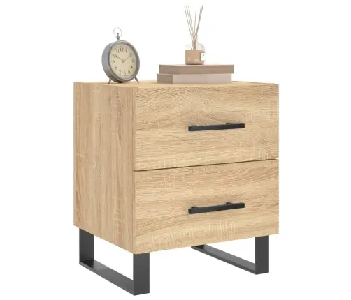 Naktsskapīši, 2 Gb., Ozolkoka, 40X35X47,5 Cm, Inženierijas Koks Vidaxl