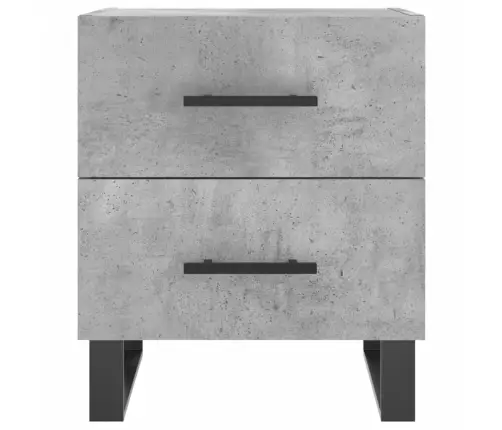 Naktsskapītis, Betona Pelēks, 40X35X47,5 Cm, Inženierijas Koks Vidaxl