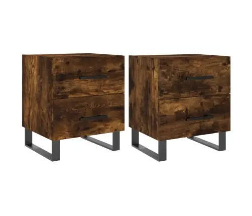 Naktsskapīši, 2 Gb., Ozolkoka, 40X35X47,5 Cm, Inženierijas Koks Vidaxl Naktsskapīši, 2 Gb., Ozolkoka, 40X35X47,5 Cm, Inženierijas Koks Vidaxl