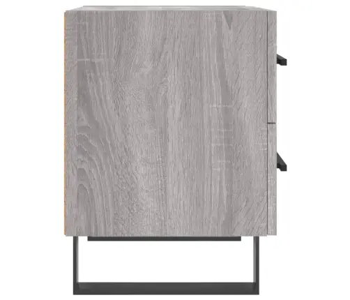 Naktsskapītis, Pelēks, 40X35X47,5 Cm, Inženierijas Koks Vidaxl
