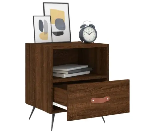 Naktsskapīši, 2 Gb., Ozolkoka, 40X35X47,5 Cm, Inženierijas Koks Vidaxl