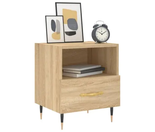 Naktinės Spintelės, 2Vnt., Sonoma Ąžuolo, 40X35X47,5cm Mediena