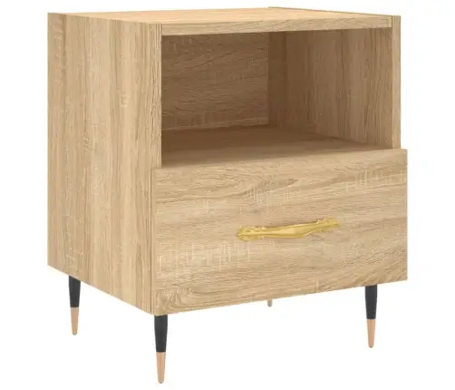 Naktinės Spintelės, 2Vnt., Sonoma Ąžuolo, 40X35X47,5cm Mediena