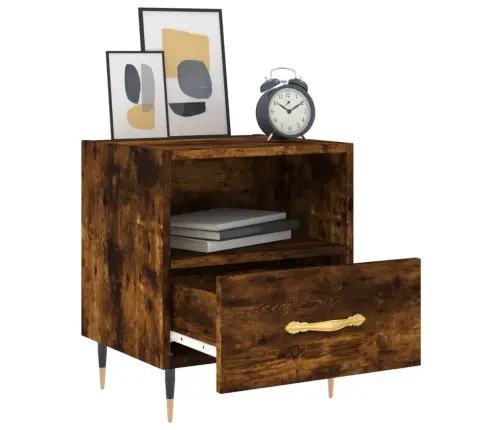 Naktsskapītis, Ozolkoka Krāsa, 40X35X47,5 Cm, Inženierijas Koks Vidaxl