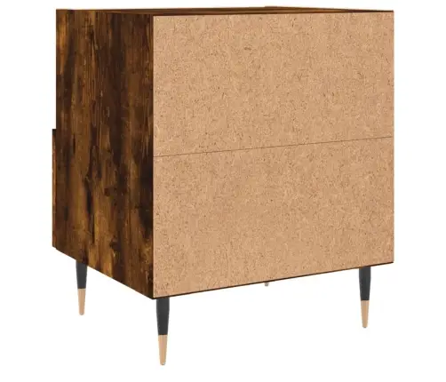 Öökapid 2 Tk, Suitsutatud Tamm, 40 X 35 X 47,5 cm Tehispuit