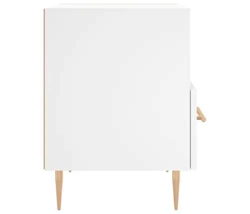 Naktinė Spintelė, Balta, 40X35X47,5cm Apdirbta Mediena