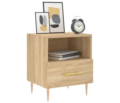 Naktsskapīši, 2 Gb., Ozolkoka, 40X35X47,5 Cm, Inženierijas Koks Vidaxl Naktsskapīši, 2 Gb., Ozolkoka, 40X35X47,5 Cm, Inženierijas Koks Vidaxl