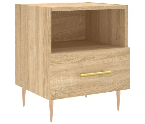 Naktsskapīši, 2 Gb., Ozolkoka, 40X35X47,5 Cm, Inženierijas Koks Vidaxl Naktsskapīši, 2 Gb., Ozolkoka, 40X35X47,5 Cm, Inženierijas Koks Vidaxl