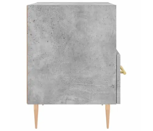 Naktsskapītis, Betona Pelēks, 40X35X47,5 Cm, Inženierijas Koks Vidaxl