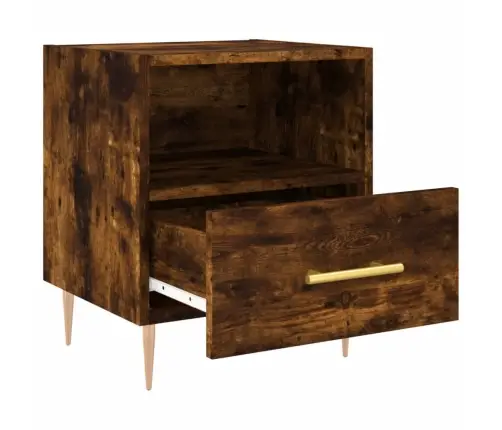 Naktsskapītis, Ozolkoka Krāsa, 40X35X47,5 Cm, Inženierijas Koks Vidaxl