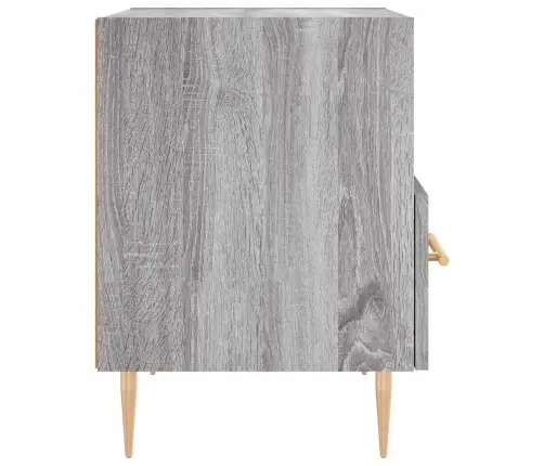 Naktsskapīši, 2 Gab., Pelēki, 40X35X47,5 Cm, Inženierijas Koks Vidaxl