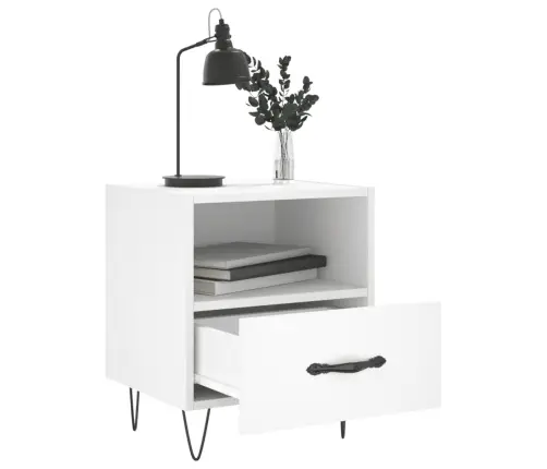 Naktsskapīši, 2 Gab., Balti, 40X35X47,5 Cm, Inženierijas Koks Vidaxl