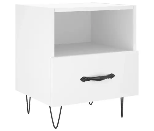 Naktsskapīši, 2 Gab., Balti, 40X35X47,5 Cm, Inženierijas Koks Vidaxl