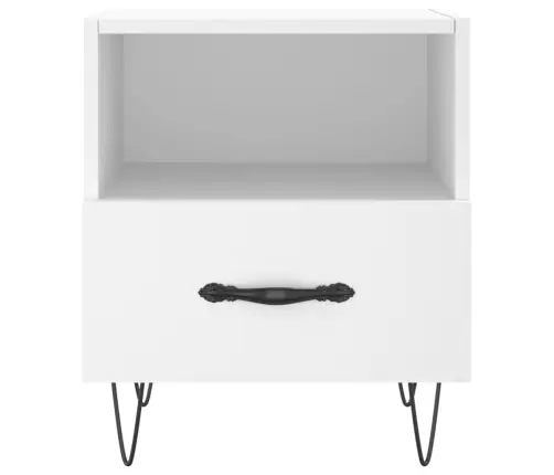 Naktsskapīši, 2 Gab., Balti, 40X35X47,5 Cm, Inženierijas Koks Vidaxl