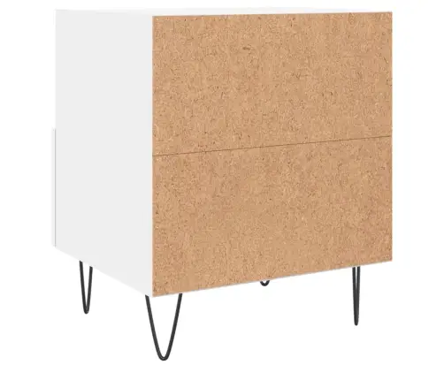 Naktsskapīši, 2 Gab., Balti, 40X35X47,5 Cm, Inženierijas Koks Vidaxl