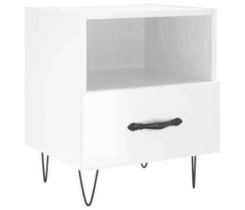 Naktsskapīši, 2 Gab., Balti, 40X35X47,5 Cm, Inženierijas Koks Vidaxl