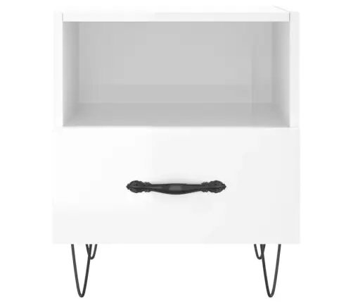 Naktsskapīši, 2 Gab., Balti, 40X35X47,5 Cm, Inženierijas Koks Vidaxl