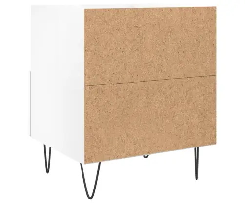 Naktsskapīši, 2 Gab., Balti, 40X35X47,5 Cm, Inženierijas Koks Vidaxl