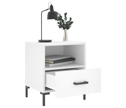 Naktsskapīši, 2 Gab., Balti, 40X35X47,5 Cm, Inženierijas Koks Vidaxl