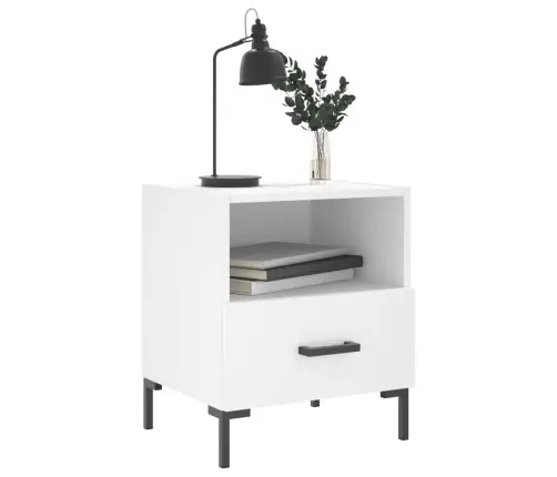 Naktsskapīši, 2 Gab., Balti, 40X35X47,5 Cm, Inženierijas Koks Vidaxl