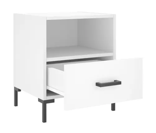 Naktsskapīši, 2 Gab., Balti, 40X35X47,5 Cm, Inženierijas Koks Vidaxl