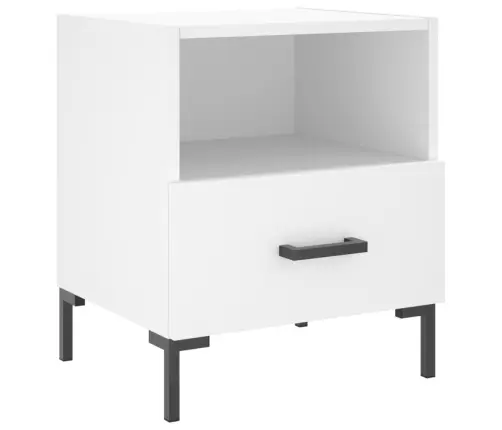 Naktsskapīši, 2 Gab., Balti, 40X35X47,5 Cm, Inženierijas Koks Vidaxl