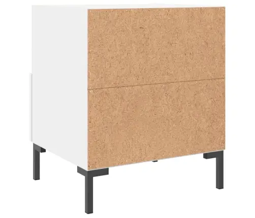 Naktsskapīši, 2 Gab., Balti, 40X35X47,5 Cm, Inženierijas Koks Vidaxl