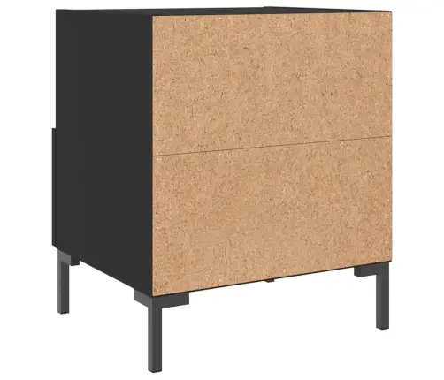 Öökapid 2 Tk, Must, 40 X 35 X 47,5 cm Tehispuit