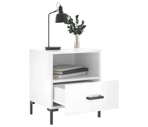 Naktsskapīši, 2 Gab., Balti, 40X35X47,5 Cm, Inženierijas Koks Vidaxl