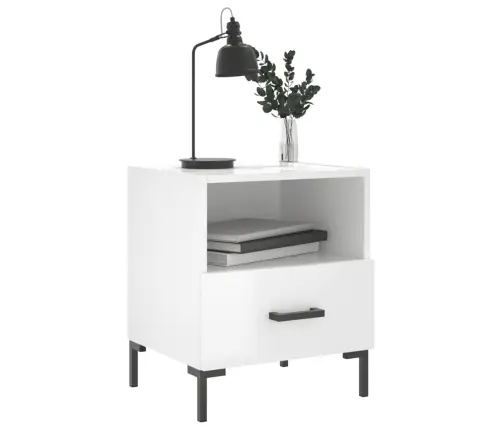 Naktsskapīši, 2 Gab., Balti, 40X35X47,5 Cm, Inženierijas Koks Vidaxl