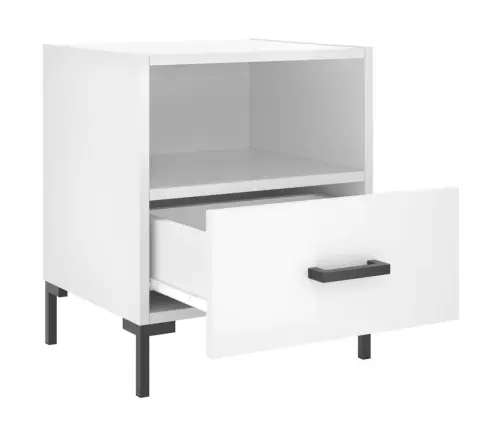 Naktsskapīši, 2 Gab., Balti, 40X35X47,5 Cm, Inženierijas Koks Vidaxl