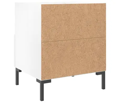 Naktsskapīši, 2 Gab., Balti, 40X35X47,5 Cm, Inženierijas Koks Vidaxl