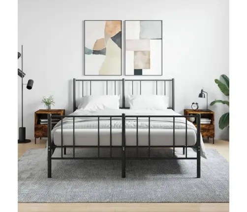 Naktsskapīši, 2 Gb., Ozolkoka, 40X35X47,5 Cm, Inženierijas Koks Vidaxl Naktsskapīši, 2 Gb., Ozolkoka, 40X35X47,5 Cm, Inženierijas Koks Vidaxl