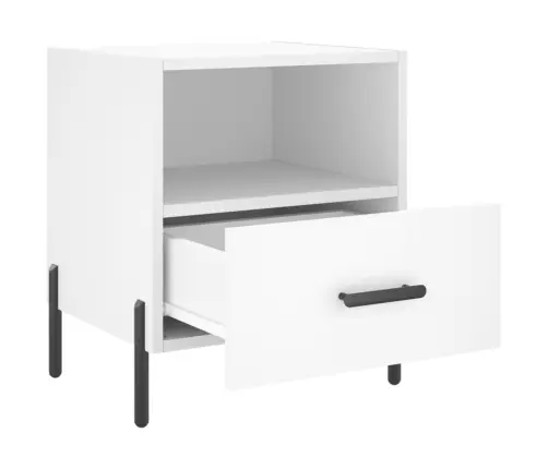 Naktsskapīši, 2 Gab., Balti, 40X35X47,5 Cm, Inženierijas Koks Vidaxl