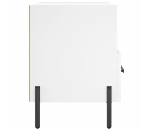 Naktsskapīši, 2 Gab., Balti, 40X35X47,5 Cm, Inženierijas Koks Vidaxl