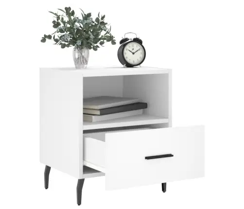 Naktsskapīši, 2 Gab., Balti, 40X35X47,5 Cm, Inženierijas Koks Vidaxl Naktsskapīši, 2 Gab., Balti, 40X35X47,5 Cm, Inženierijas Koks Vidaxl