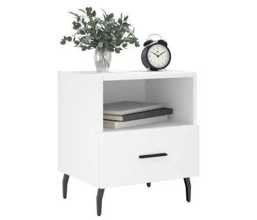 Naktsskapīši, 2 Gab., Balti, 40X35X47,5 Cm, Inženierijas Koks Vidaxl Naktsskapīši, 2 Gab., Balti, 40X35X47,5 Cm, Inženierijas Koks Vidaxl