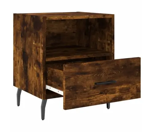 Öökapid 2 Tk, Suitsutatud Tamm, 40 X 35 X 47,5 cm Tehispuit