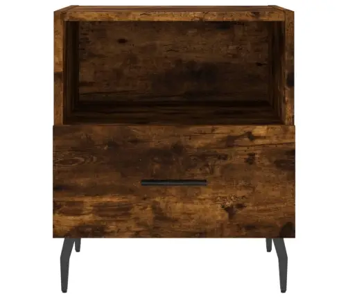 Öökapid 2 Tk, Suitsutatud Tamm, 40 X 35 X 47,5 cm Tehispuit