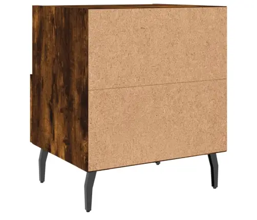 Öökapid 2 Tk, Suitsutatud Tamm, 40 X 35 X 47,5 cm Tehispuit