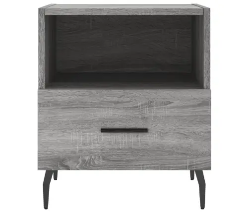 Naktinės Spintelės, 2Vnt., Pilkos Ąžuolo, 40X35X47,5cm Mediena