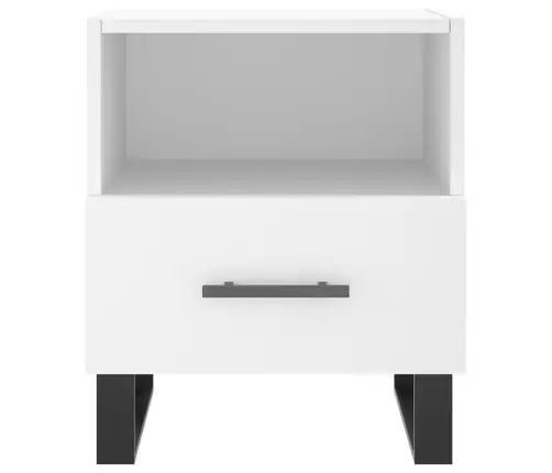Naktsskapītis, Balts, 40X35X47,5 Cm, Inženierijas Koks Vidaxl