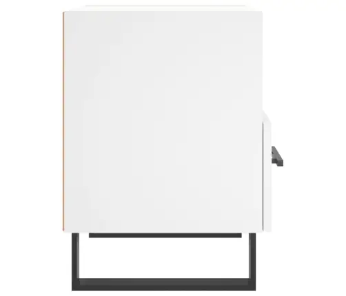 Naktsskapītis, Balts, 40X35X47,5 Cm, Inženierijas Koks Vidaxl