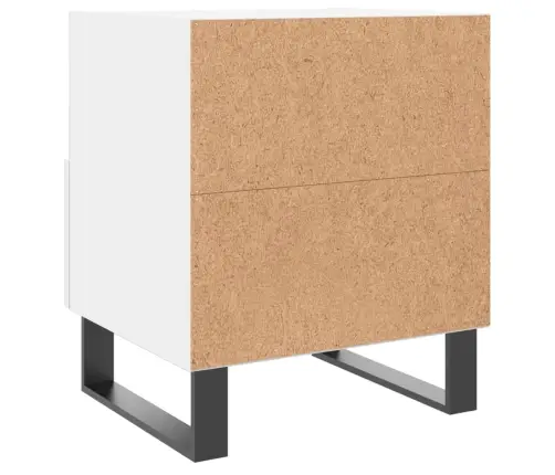 Naktsskapītis, Balts, 40X35X47,5 Cm, Inženierijas Koks Vidaxl