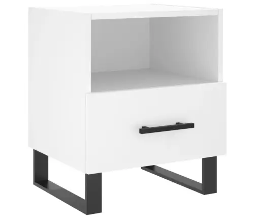 Naktinės Spintelės, 2Vnt., Baltos, 40X35X47,5cm Mediena Naktinės Spintelės, 2Vnt., Baltos, 40X35X47,5cm Mediena