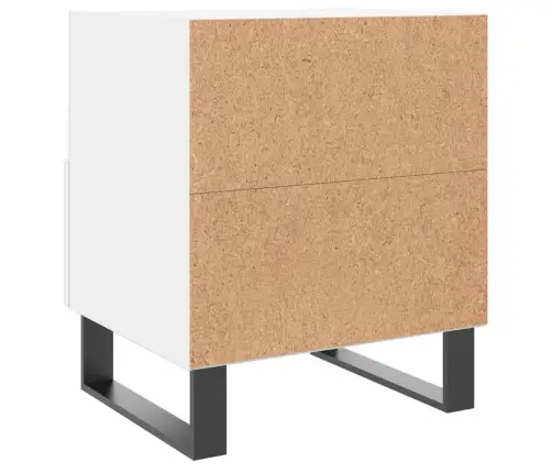 Naktinės Spintelės, 2Vnt., Baltos, 40X35X47,5cm Mediena Naktinės Spintelės, 2Vnt., Baltos, 40X35X47,5cm Mediena