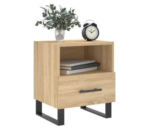 Naktsskapītis, Ozolkoka Krāsa, 40X35X47,5 Cm, Inženierijas Koks Vidaxl